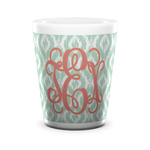 Monogram Ceramic Shot Glass - 1.5 oz - White - Set of 4