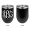 Monogram Stainless Wine Tumblers - Black - Single Sided - Approval