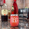 Monogram Stainless Wine Tumblers - Coral - Single Sided - In Context