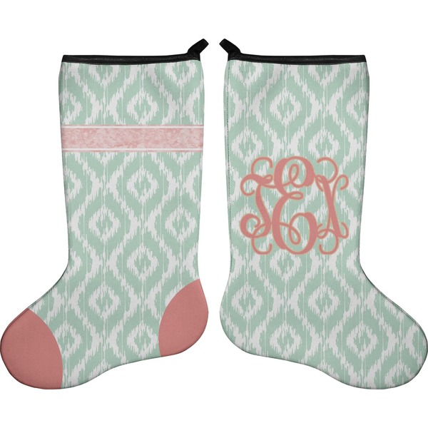 Custom Monogram Holiday Stocking - Double-Sided - Neoprene