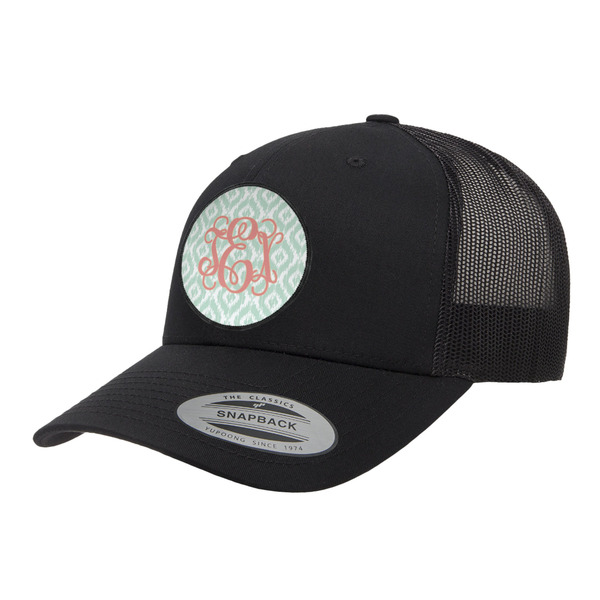 Custom Monogram Trucker Hat - Black