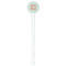 Monogram White Plastic 7" Stir Stick - Round - Single Stick