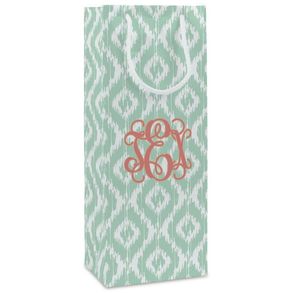 Custom Monogram Wine Gift Bags - Matte