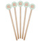 Monogram Wooden 7.5" Stir Stick - Round - Fan View