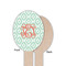 Monogram Wooden Food Pick - Oval - Single Sided - Front & Back