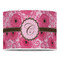 Gerbera Daisy 16" Drum Lampshade - FRONT (Poly Film)