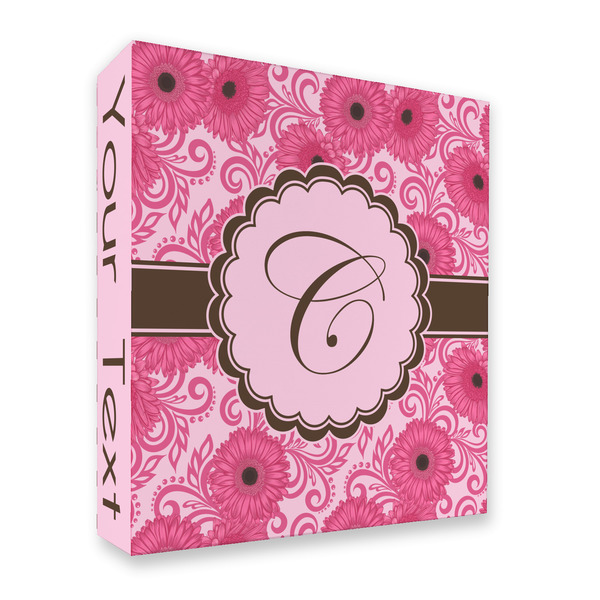 Custom Gerbera Daisy 3 Ring Binder - Full Wrap - 2" (Personalized)