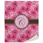 Gerbera Daisy Sherpa Throw Blanket (Personalized)