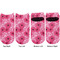 Gerbera Daisy Adult Ankle Socks - Double Pair - Front and Back - Apvl