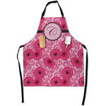 Gerbera Daisy Apron With Pockets w/ Initial