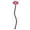 Gerbera Daisy Black Plastic 7" Stir Stick - Oval - Single Stick