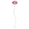 Gerbera Daisy Clear Plastic 7" Stir Stick - Oval - Single Stick