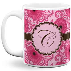 Gerbera Daisy 11 Oz Coffee Mug - White (Personalized)