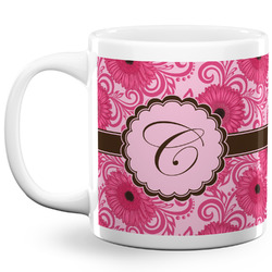 Gerbera Daisy 20 Oz Coffee Mug - White (Personalized)