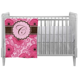 Gerbera Daisy Crib Comforter / Quilt (Personalized)