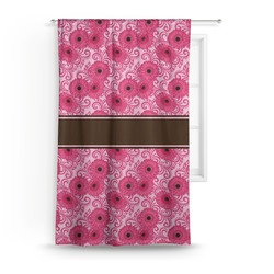 Gerbera Daisy Curtain - 50"x84" Panel