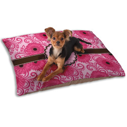 Gerbera Daisy Dog Bed - Small w/ Initial