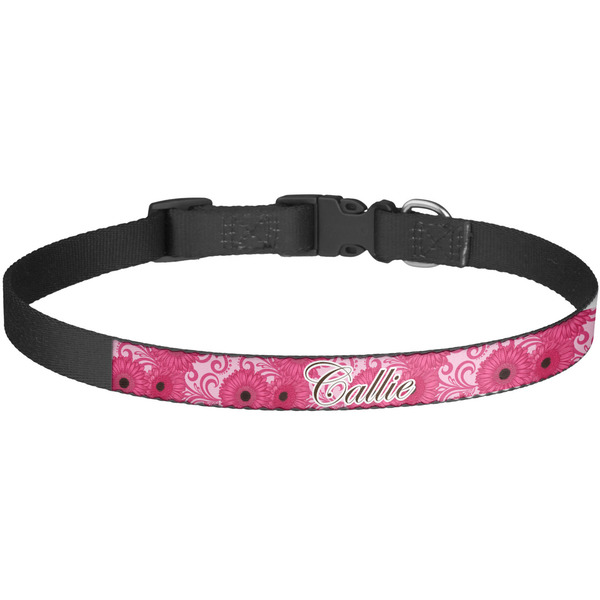 Custom Gerbera Daisy Dog Collar - Large (Personalized)