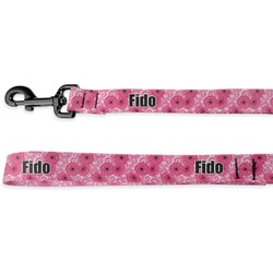 Gerbera Daisy Deluxe Dog Leash (Personalized)