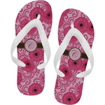 Gerbera Daisy Flip Flops - Small (Personalized)