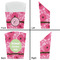 Gerbera Daisy French Fry Favor Box - Front & Back View