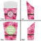 Gerbera Daisy French Fry Favor Box - Front & Back View