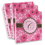 Gerbera Daisy 3 Ring Binder - Full Wrap (Personalized)