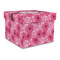 Gerbera Daisy Gift Boxes with Lid - Canvas Wrapped - Large - Front/Main