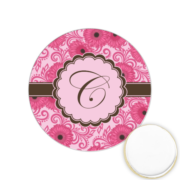 Custom Gerbera Daisy Printed Cookie Topper - 1.25" (Personalized)