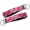 Gerbera Daisy Key-chain - Metal and Nylon - Front and Back