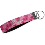 Gerbera Daisy Webbing Keychain Fob - Large (Personalized)