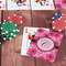 Gerbera Daisy On Table with Poker Chips