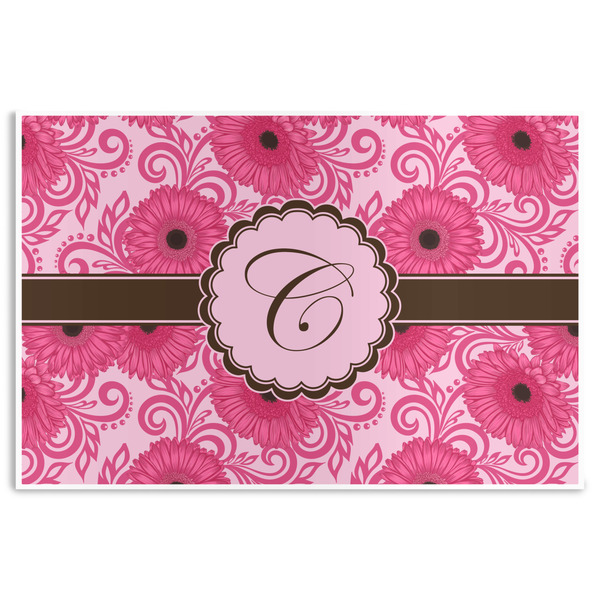 Custom Gerbera Daisy Disposable Paper Placemats (Personalized)