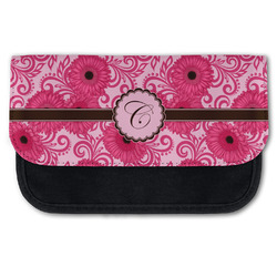 Gerbera Daisy Canvas Pencil Case w/ Initial