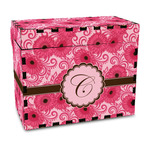 Gerbera Daisy Wood Recipe Box - Full Color Print (Personalized)