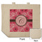 Gerbera Daisy Reusable Cotton Grocery Bag - Front & Back View