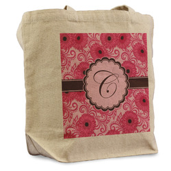 Gerbera Daisy Reusable Cotton Grocery Bag (Personalized)