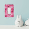 Gerbera Daisy Rocker Light Switch Covers - Single - IN CONTEXT