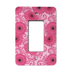 Gerbera Daisy Rocker Style Light Switch Cover - Single Switch