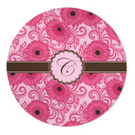 Gerbera Daisy 5' Round Indoor Area Rug (Personalized)