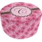 Gerbera Daisy Round Pouf Ottoman (Top)