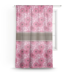 Gerbera Daisy Sheer Curtain - 50"x84"