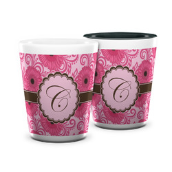 Gerbera Daisy Ceramic Shot Glass - 1.5 oz (Personalized)