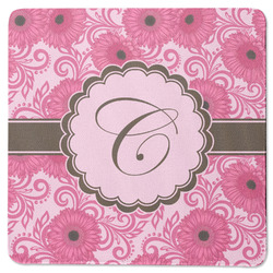 Gerbera Daisy Square Rubber Backed Coaster (Personalized)