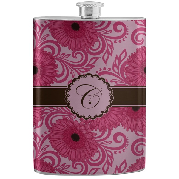 Custom Gerbera Daisy Stainless Steel Flask (Personalized)