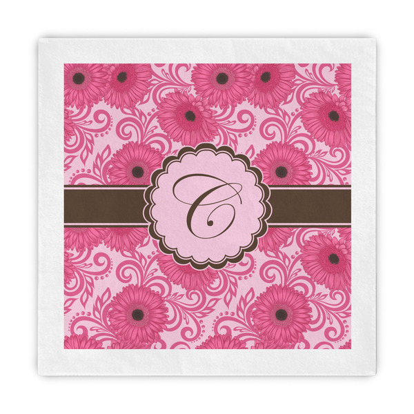 Custom Gerbera Daisy Standard Decorative Napkins (Personalized)