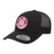 Gerbera Daisy Trucker Hat - Black (Personalized)