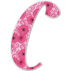 Gerbera Daisy Letter Decal - Medium (Personalized)