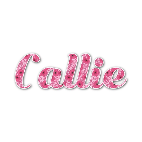 Custom Gerbera Daisy Name/Text Decal - Large (Personalized)