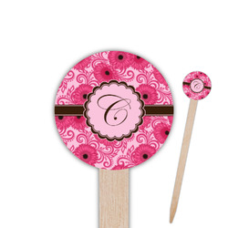 Gerbera Daisy Round Wooden Food Picks (Personalized)